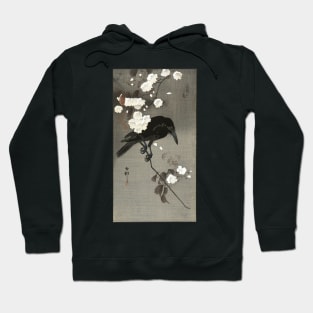 Crow with Cherry Blossoms Hoodie